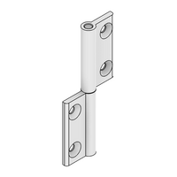 MODULAR SOLUTIONS LIFTOFF HINGE WITH STAINLESS STEEL HARDWARE 30 PROFILE LIFTOFF HINGE
